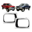 Par Moldura Farol Toyota Hilux 1992 1993 1994 A 2001 Cromado
