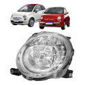 Par Farol Superior Fiat 500 2008 2009 2010 A 2015 Cromado Ambos Lados