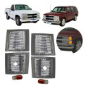 Jogo Seta Pisca Silverado 1997 A 2001 Kit 04 Peças Cristal