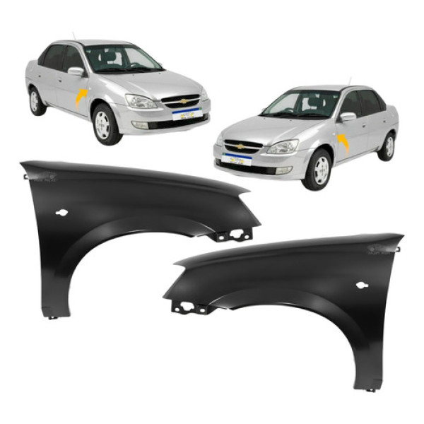 Par Paralama Classic 2011 2012 2013 2014 A 2016 C/furo Pisca