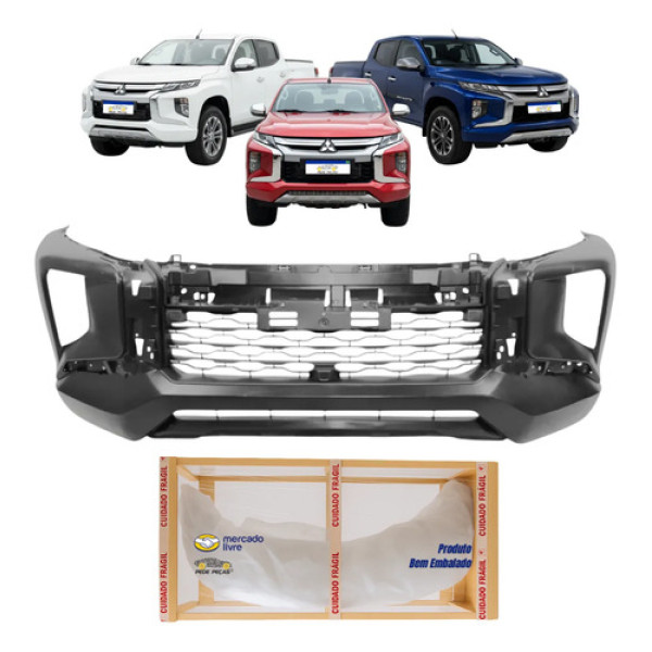 Parachoque Mitsubishi L200 Triton 2021 2022 2023 2024 2025 Preto