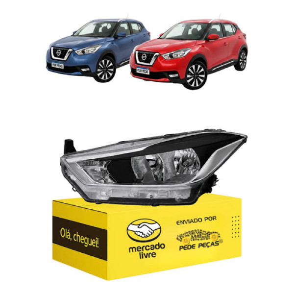 Farol Sinaleira Nissan Kicks 2017 18 19 20 2021 C/avaria Le Esquerdo/motorista