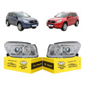 Par Farol Toyota Rav4 2006 07 2008 Cromado Novo Ambos Lados