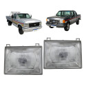 Par Farol Ford F1000 F4000 1993 A 1995 Sem Suporte Novo  Ambos Lados