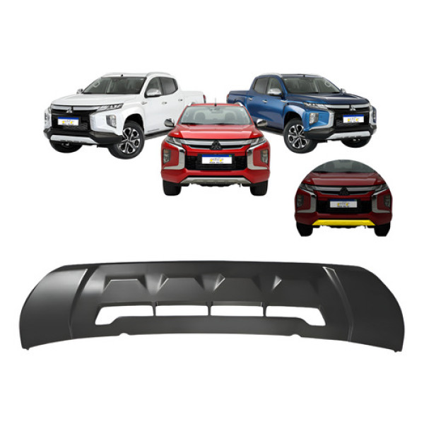Spoiler Parachoque Dianteiro L200 Triton 2021 22 23 2024 Preto Spoiler Parachoque Dianteiro L200 Triton 2021 22 23 2024 Preto