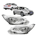 Par Farol Ford Focus 2014 2015 Dianteiro Novo Cromado  Direito