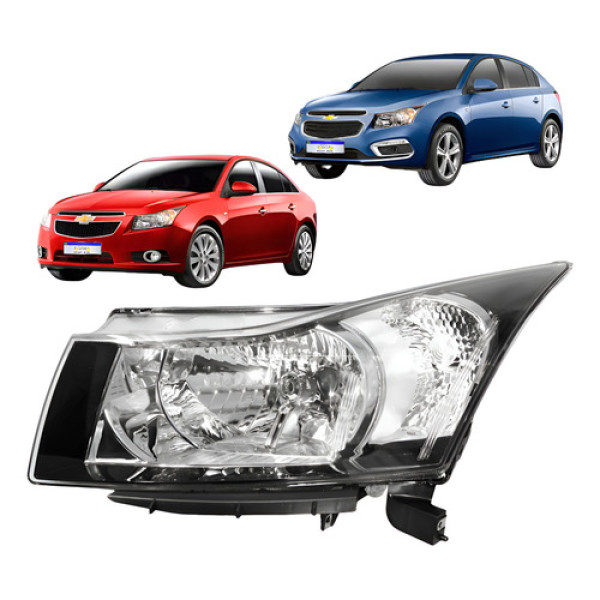 Farol Chevrolet Cruze 2011 2012 2013 2014 2015 2016 L.e Esquerdo Farol Chevrolet Cruze 2011 2012 2013 2014 2015 2016 L.e Esquerdo