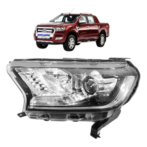 Farol Ford Ranger Xlt 2017 2018 2019 2020 2021 2022 2023 Le