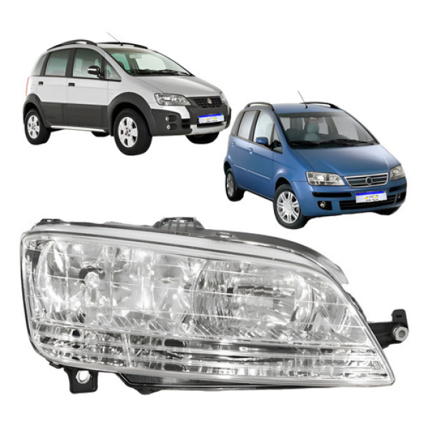 Farol Fiat Idea 2006 2007 2008 2009 2010 Novo Lado Carona Direito Farol Fiat Idea 2006 2007 2008 2009 2010 Novo Lado Carona Direito