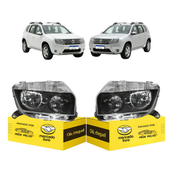 Par Sinaleira Farol Duster 2012 2013 2014 2015 Masc. Negra Ambos Lados