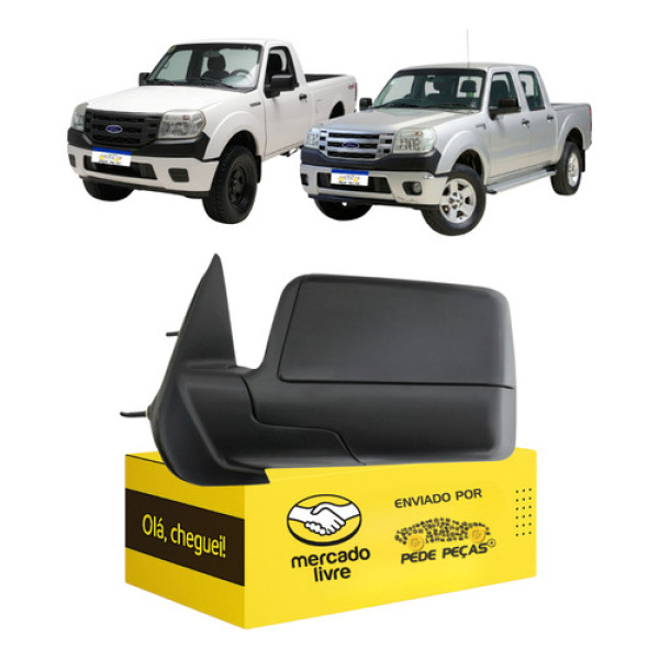 Retrovisor Esquerdo Ford Ranger 2009 2010 2011 2012 Manual Esquerdo