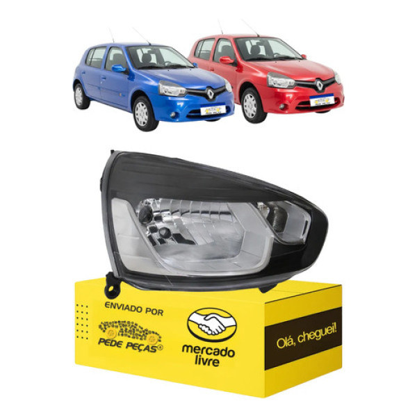 Farol Sinaleira Renault Clio 2013 2014 2015 2016 Novo L.d Direito/passageiro