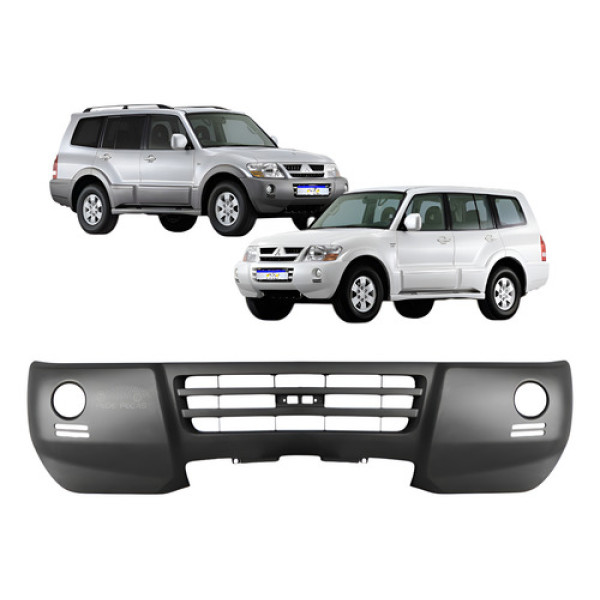 Parachoque Dianteiro Pajero Full Gls Hpe 2003 2004 A 2007 Preto