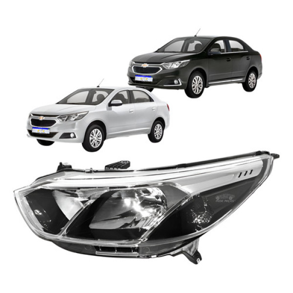 Farol Chevrolet Cobalt 2016 2017 2018 2019 2020 Esquerdo