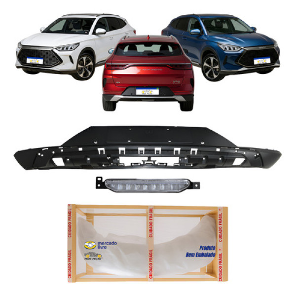 Spoiler Traseiro C/ Break Ligth Song Plus 2023 2024 2025 Preto