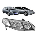 Farol Honda New Civic 2007 2008 2009 2010 2011 Novo L.d - Direito