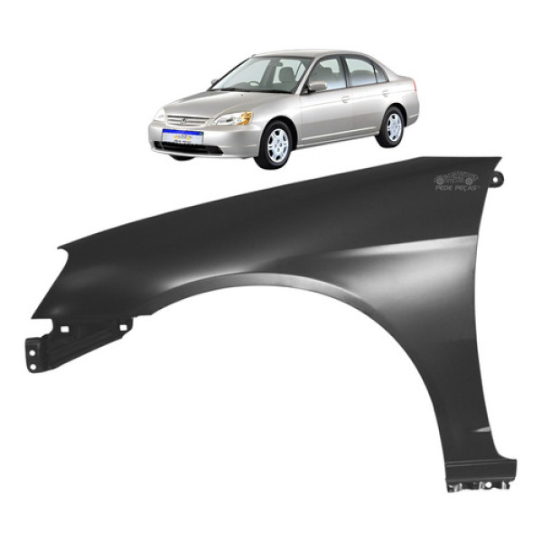 Paralama Honda Civic 2001 2002 2003 Ex Lx Lxl Le