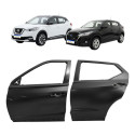 Par Porta Dianteira E Traseira Nissan Kicks 2017 A 2024 L.e Preto Traseira Esquerdo Motorista