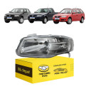 Farol Esquerdo Vw Gol Saveiro Parati G4 2006 07 A 2013 Cinza Esquerdo/motorista