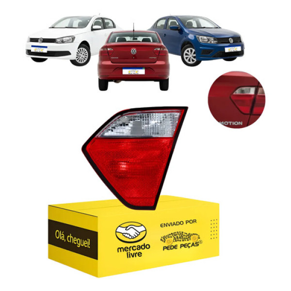 Lanterna Tampa Vw Voyage G6 G7 G8 2013 14 15 A 2023 Fumê Ld Direito/passageiro
