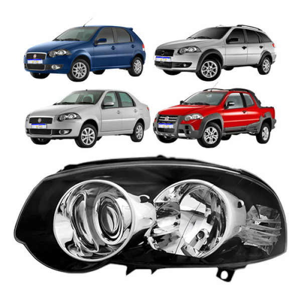 Farol Palio Weekend Strada Siena 2009 2010 2011 2012 A 20 Le - Esquerdo/motorista