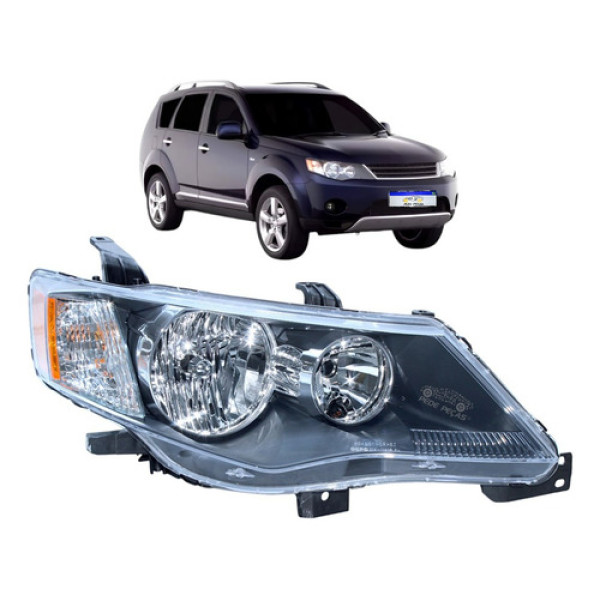 Farol Mitsubishi Outlander 2007 2008 2009 Direito
