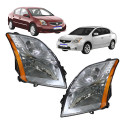 Par Farol Nissan Sentra S Cromado Ambar 2010 2011 2012 2013 Ambos Lados