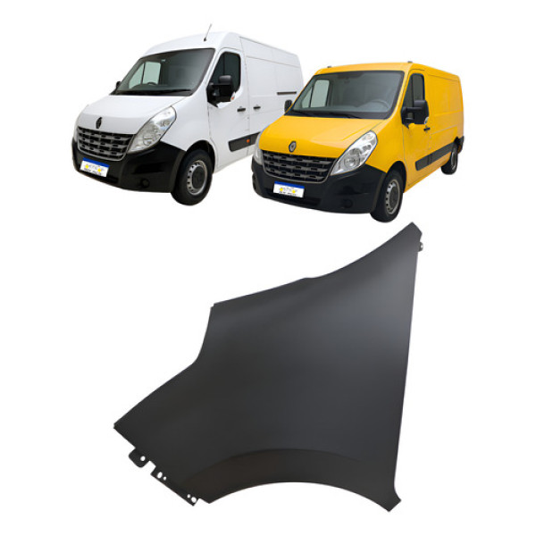 Paralama Renault Master 2013 A 2021 Novo Dianteiro Esquerdo