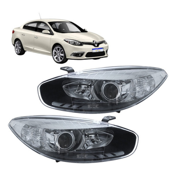 Par Farol Renault Fluence Fume Sem Xenon 2014 A 18
