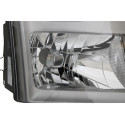 Farol Cromado Direito Eletrico Ford Transit 2009 A 2014 Novo Direito/passageiro