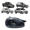 Farol Gm Corsa 1944 1995 96 A 2010 Mascara Negra Pisca Ambar