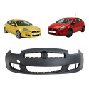 Parachoque Dianteiro Fiat Bravo 2011 A 2014 Com Furo Milha Preto