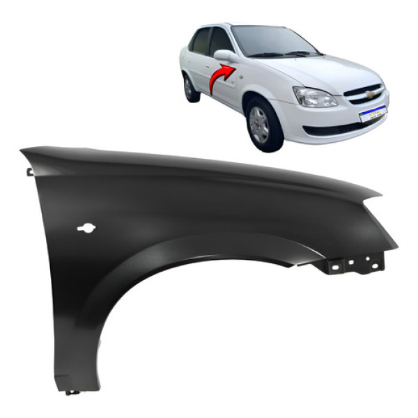 Paralama Gm Classic 2011 2012 2013 2014 2015 2016 Novo L.d  Direito Preto