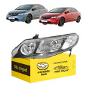 Farole Esquerdo Honda New Civic 2007 2008 2009 2010 2011 Esquerdo/motorista