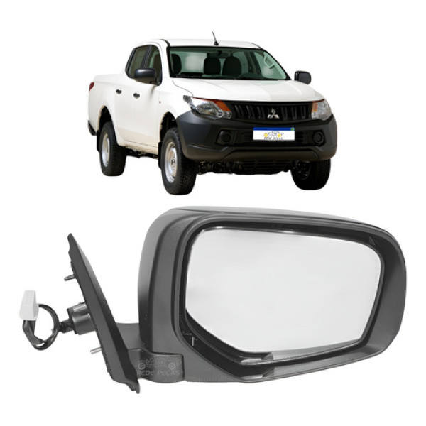 Retrovisor Mitsubishi Triton 2017 A 2022 Direito Elétrico