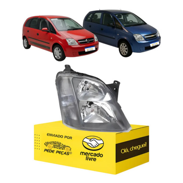 Sinaleira Farol Meriva Ss 2003 04 05 06 07 A 2012 Cinza Ld Direito/passageiro
