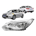 Farol Ford Focus 2014 2015 Dianteiro L.e Novo Cromado - Esquerdo