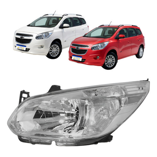 Farol Dianteiro Esquerdo Chevrolet Spin 2012 A 2018 Novo