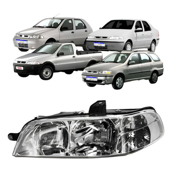 Farol Palio Weekend Siena Strada G2 Fire Chines 2001 A 07 Le - Esquerdo/motorista