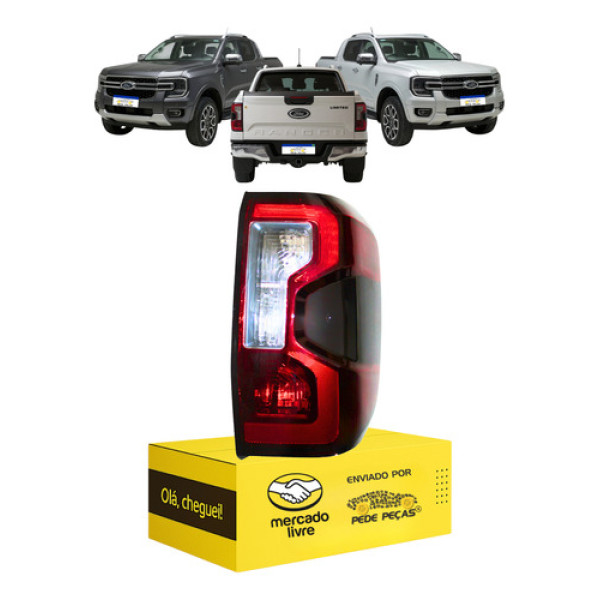 Lanterna Ford Ranger 2024 2025 2026 Full Led 8p Ld Direito/passageiro Fumê