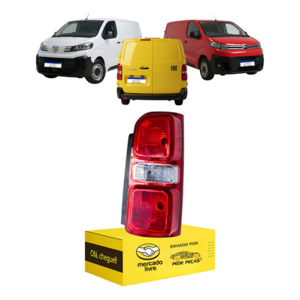 Lanterna Expert Jumpy Scudo 2017 2018 2019 2020 A 25 Novo Ld Direito/passageiro Vermelho