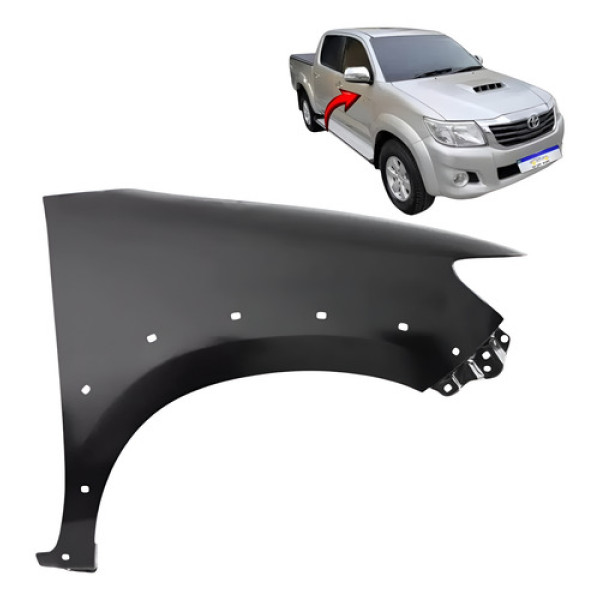 Paralama Toyota Hilux Sr Srv 2012 A 2015 C/ Furo Moldura