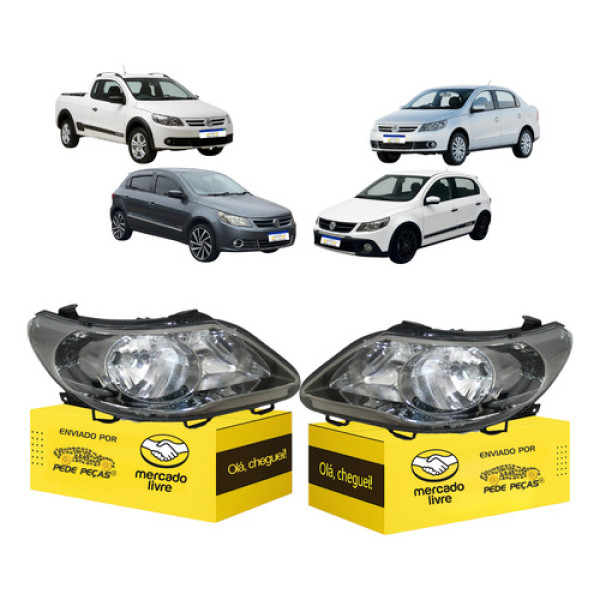 Farol Gol Voyage Saveiro G5 2009 2010 2011 2012 Rallye Par Direito