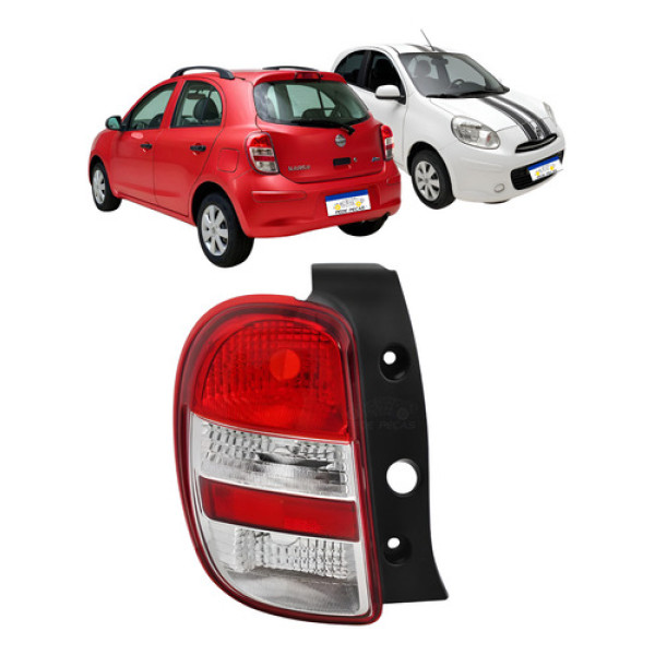 Lanterna Le Nissan March 2011 2012 2013 2014 S Sv Sr Rio