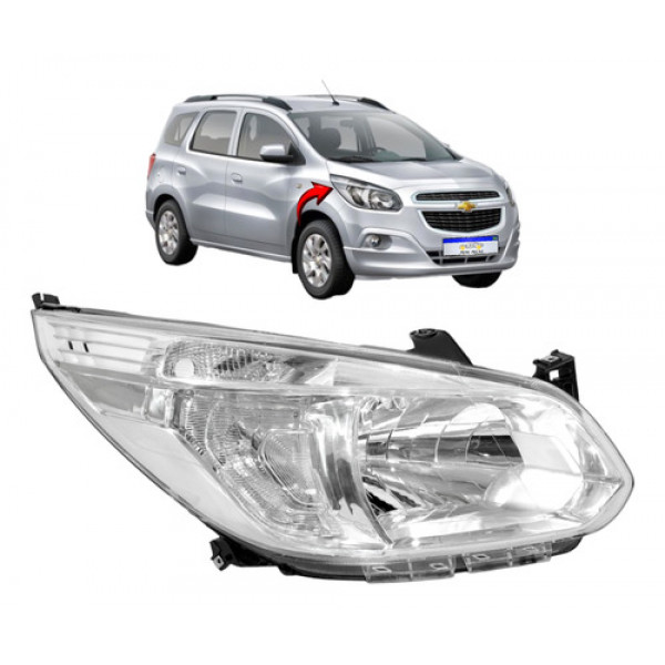 Farol Chevrolet Spin 2012 2013 2014 2015 2016 2017 2018 L.d