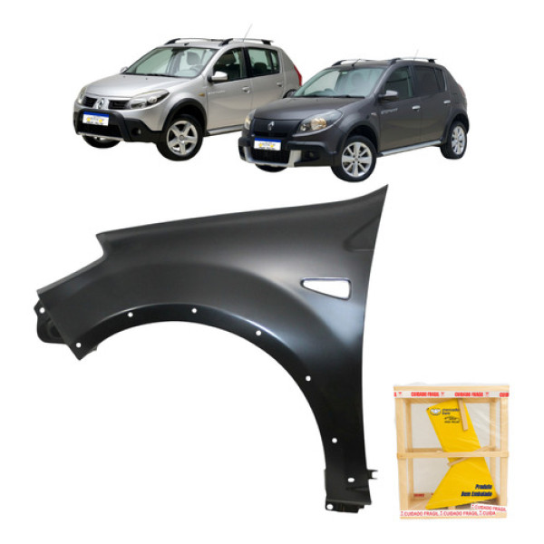 Paralama Esquerdo Sandero Stepway 2008 2009 2010 2011 12 13