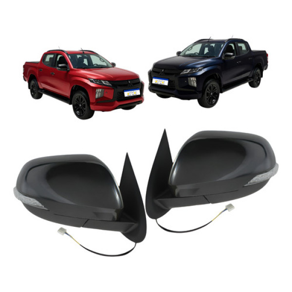 Retrovisor Mitsubishi Triton 2021 2022 A 2025 Par C/pisca 