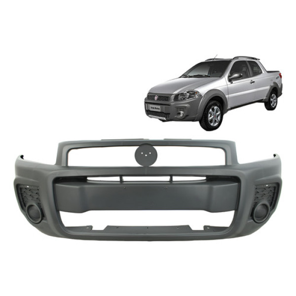 Parachoque Strada Working 13 14 15 2016 2017 2018 2019 2020 Preto