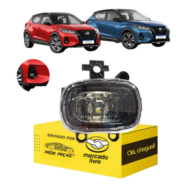 Farol Milha Auxiliar Cibie Nissan Kicks 2022 23 24 2025 Led