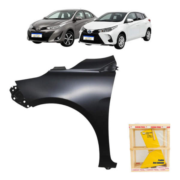 Paralama Toyota Yaris 2019 20 21 22 23 24 2025 Esquerdo
